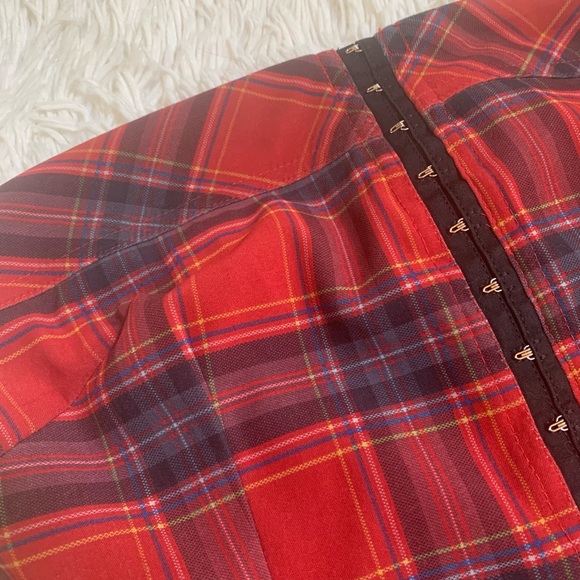 🦋NWOT Strapless plaid dress - Picture 3 of 10
